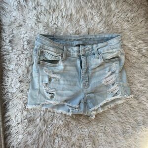 Women's Distressed “Next Level Stretch” Denim Shorts
